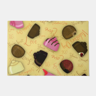 Paillasson Sweet Valentine - Saint Valentin Motif de bonbons