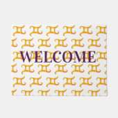 Paillasson Symbole d'Astrologie Gold Gemini (Devant)