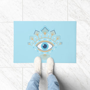 Paillasson Symbole de protection turc des yeux mal grecs déco
