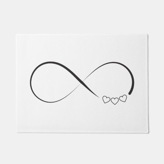 Paillasson Symbole des coeurs d'infini (Devant)