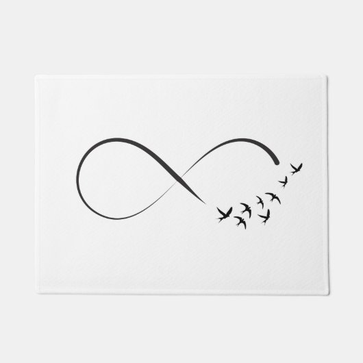 Paillasson Symbole d'hirondelle d'infini (Devant)