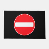 Paillasson Symbole drôle "Ne pas entrer" Introvertir Antisoci (Devant)