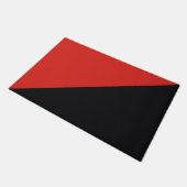 Paillasson symbole du drapeau anarchique punk communisme soci (Incliné)