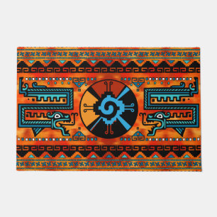 Paillasson Symbole maya coloré #6 de Hunab Ku
