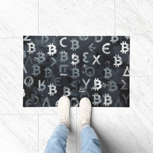 Paillasson Symboles de Bitcoin (Style : 7) (Intérieur)