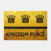 Paillasson Symboles simples - Couronne d'échecs + vos idées (Devant)