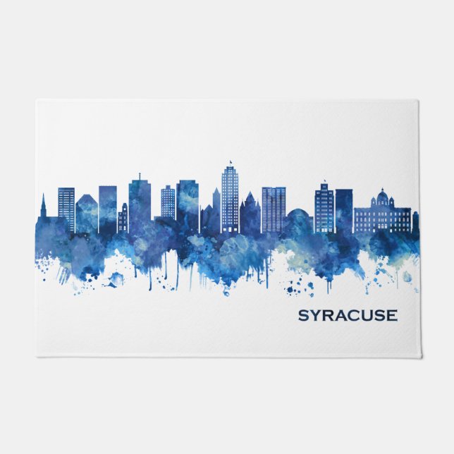 Paillasson Syracuse USA Skyline Blue (Devant)