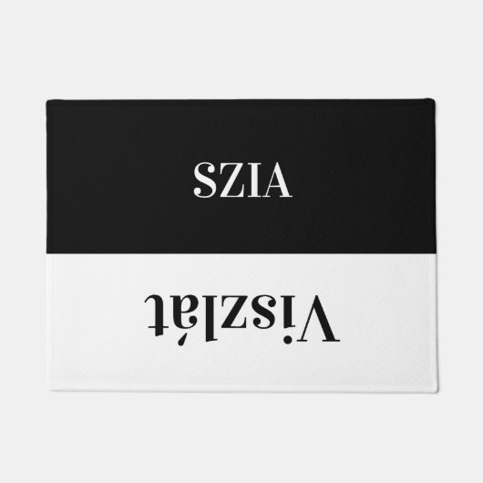 Paillasson Szia - salutations en hongrois (Devant)