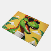 Paillasson T-Rex Dinosaur Drôle (Incliné)