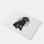 Paillasson T-shirt Black Poodle Premium (Incliné)