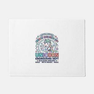 Paillasson T-Shirt D Typographie Gras Dept Ingénierie Licorne