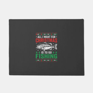 Paillasson T-shirt dégueu pêche Noël bass