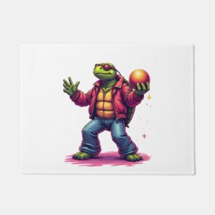 Paillasson T-Shirt Disco Tortue Esthétique