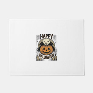 Paillasson T-shirt Halloween Citrouille Cimetière Vintage Art