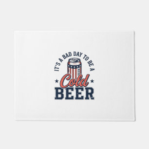 Paillasson T-shirt vectoriel vintage de bière froide patrioti