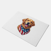 Paillasson T-shirt vintage Star Spangled Golden Retriever 4 (Incliné)