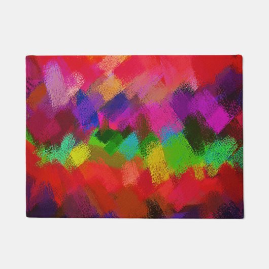 Paillasson Tableau coloré Abstrait #3 (Devant)