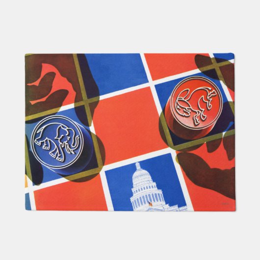 Paillasson Tableau de contrôle des élections (Devant)