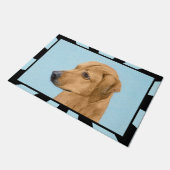 Paillasson Tableau Rhodesian Ridgeback - Art Chien original (Incliné)