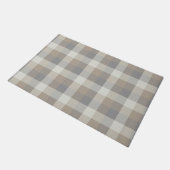 Paillasson Tan Grey Ivory Neutre Rustique Plaid (Incliné)