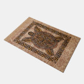 Paillasson Tapa hawaïen primitif de tatouage de Honu (Incliné)