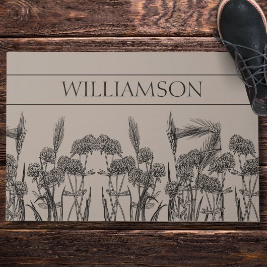 Paillasson Tapisserie de blé trèfle 