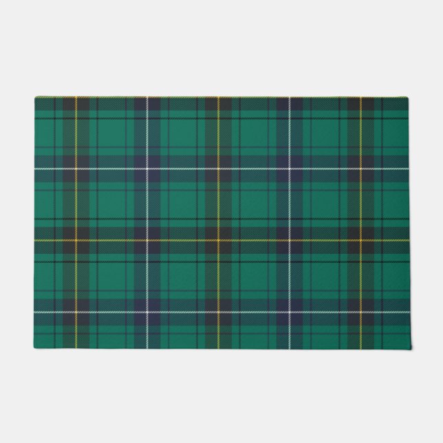 Paillasson Tartan de chèque vert de Clan Henderson (Devant)