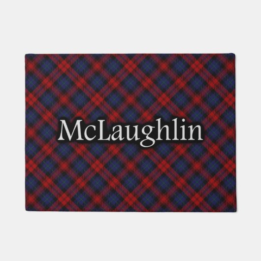 Paillasson Tartan écossais de McLaughlin MacLachlan de clan (Devant)