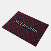 Paillasson Tartan écossais de McLaughlin MacLachlan de clan (Incliné)