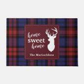 Paillasson Tartan Noël Clan MacLachlan Personnaliser Plaid (Devant)