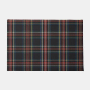 Paillasson Tartan noir 24" x 36" Porte Mat