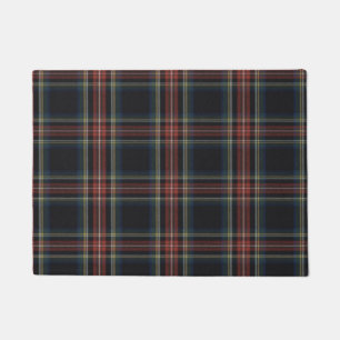 Paillasson Tartan noir Mat de porte 18 po x 24 po