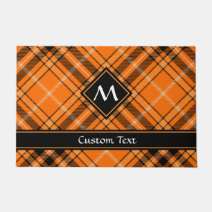 Paillasson Tartan orange Halloween