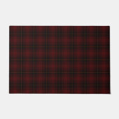 Paillasson Tartan Plaid Motif Écossais Rouge Et Noir (Devant)