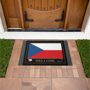 Paillasson Tchéquie et Tchéquie Flag house mats/sports Bien