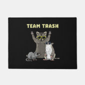 Paillasson Team Trash Opossum Raccoon Rat, Animaux Drôle Garb (Devant)