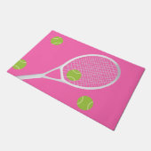 Paillasson Tennis Rose Chaud moderne Racket Ball Rug (Incliné)