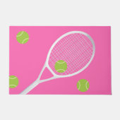 Paillasson Tennis Rose Chaud moderne Racket Ball Rug (Devant)