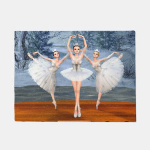 Paillasson Terre des ballerines de danse de casse-noix de