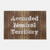 Paillasson Territoire neutre Format personnalisé Sélectionner (Devant)