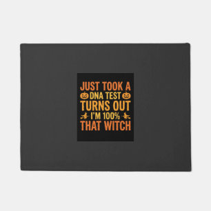Paillasson Test ADN de sorcière d'Halloween Design drôle