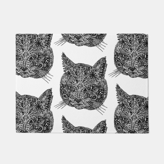 Paillasson Tête de chat décorative (Devant)