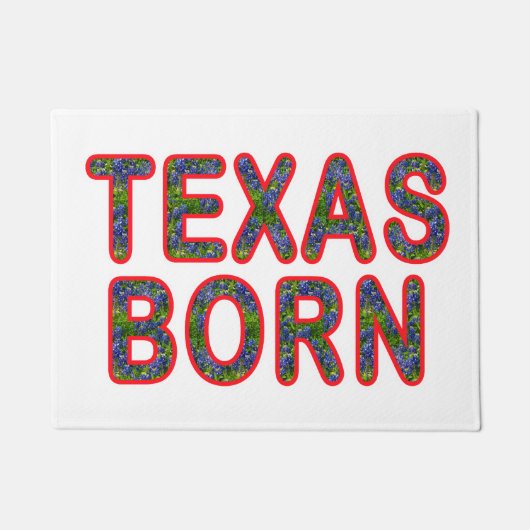 Paillasson Texas Born Bluebonnet (Devant)