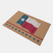 Paillasson Texas Red White Blue Lone Star Drapeau Tan (Incliné)