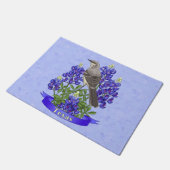 Paillasson Texas State Mockingbird & Bluebonnet Flower (Incliné)