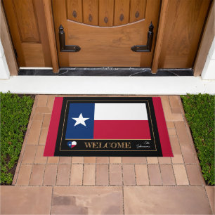 Paillasson Texas & Texas Flag house / sports États-Unis