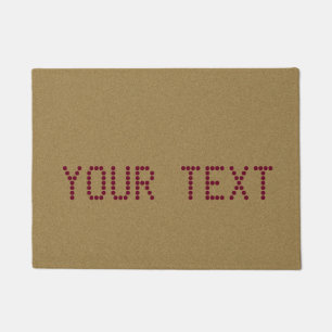 Paillasson Texte et couleur faits sur commande
