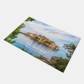 Paillasson Texte personnalisé Monténégro (Incliné)