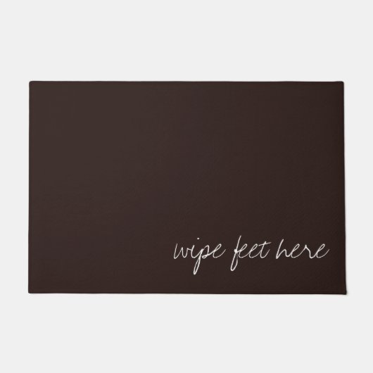 Paillasson Texte personnalisé sur le chocolat noir (Devant)