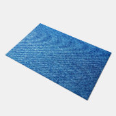 Paillasson Texture de Denim bleu (Incliné)